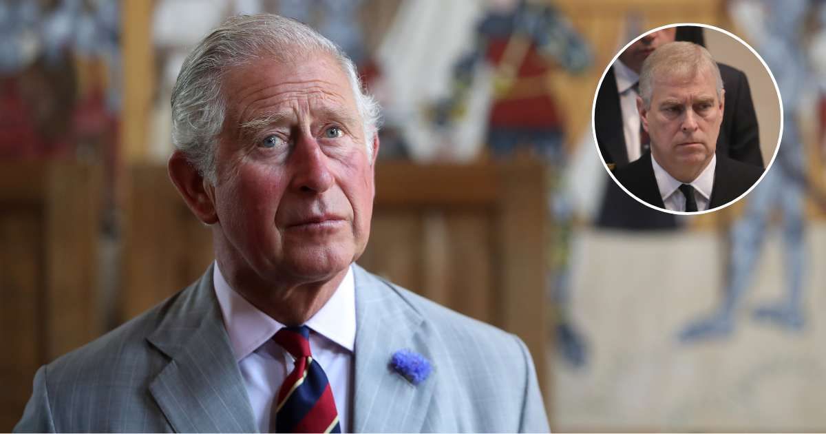 King Charles visits Tretower Court in Crickhowell; (Inset) Prince Andrew attends a commemoration service at Manchester Cathedral. (Cover Image Source: Getty Images | Chris Jackson; (Inset) Christopher Furlong - WPA Pool)
