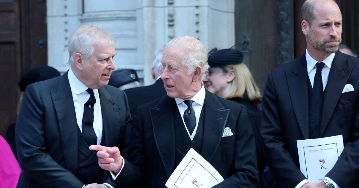 Prince Andrew, King Charles, and Prince William at the Duchess of Kent's funeral. (Cover Image Source: Getty Images | Chris Jackson)