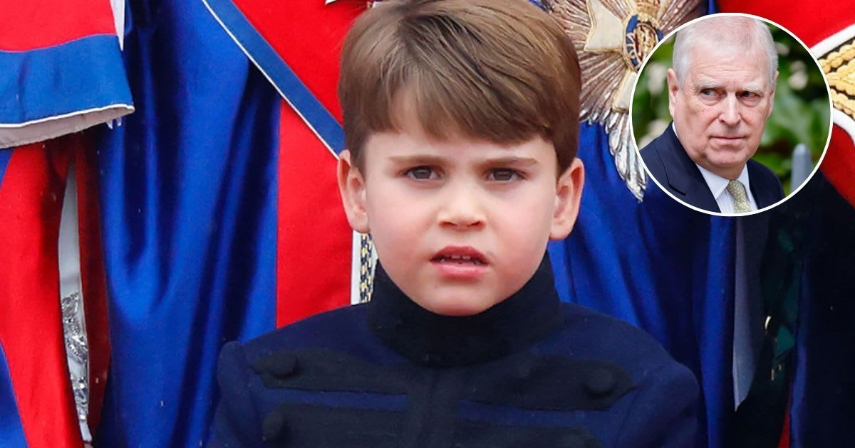 Prince Louis watches an RAF flypast from the balcony of Buckingham Palace; (Inset) Prince Andrew attends the traditional Easter Sunday Mattins Service. Cover Image Source: (both) Getty Images | Max Mumby/Indigo