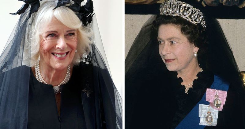 Queen Camilla Recreates Queen Elizabeth’s Most Iconic Look for Historic Meeting With Pope