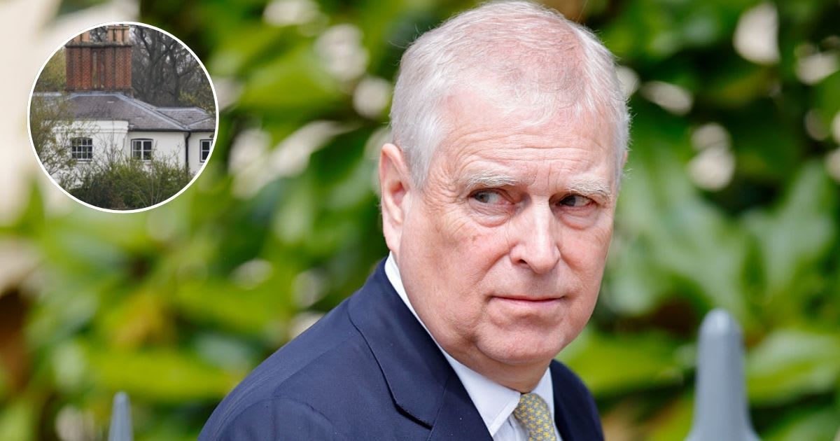 Prince Andrew attends the Easter Sunday Mattins Service; (Inset) A general view of the exterior of Frogmore Cottage. Cover Image Source: Getty Images | Max Mumby/Indigo; (Inset) Leon Neal