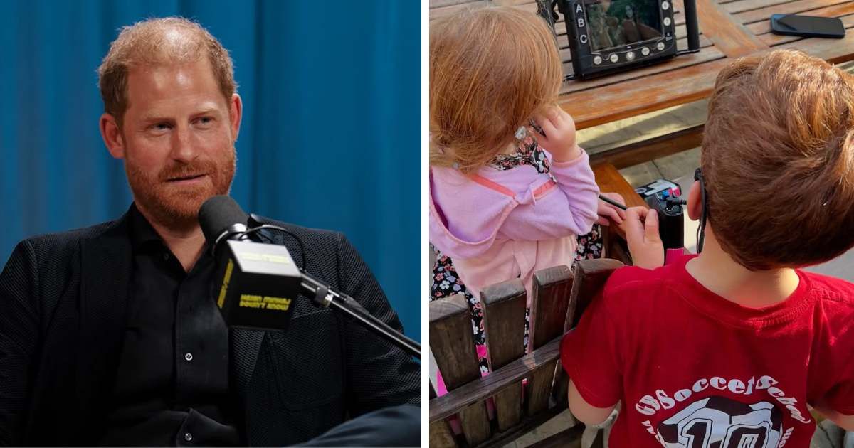(L) Prince Harry on the 'Hasan Minhaj Doesn't Know' podcast; (R) Princess Lilibet and Prince Archie. (Cover Image Source: (L) YouTube | Hasan Minhaj; (R) Instagram | @meghan)