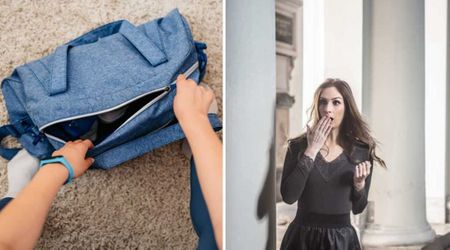 Woman noticed a dirty zipped-up canvas bag on the sidewalk after work — then froze when she read the two words written on it