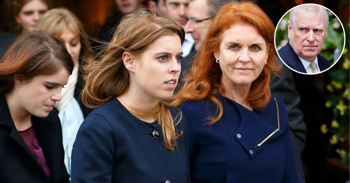 Princess Beatrice, Princess Eugenie, and Sarah Ferguson at Arundel Cathedral; (Inset) Andrew Mountbatten Windsor attends the traditional Easter Sunday Mattins Service. Cover Image Source: Getty Images | (both) Max Mumby/Indigo