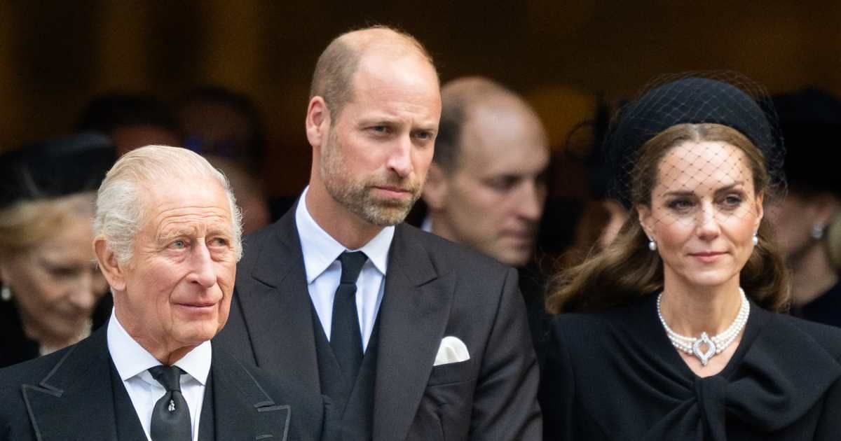 King Charles III, Prince William, Prince of Wales, and Catherine, Princess of Wales, attend the funeral of The Duchess of Kent. (Cover Image Source: Getty Images | Samir Hussein)