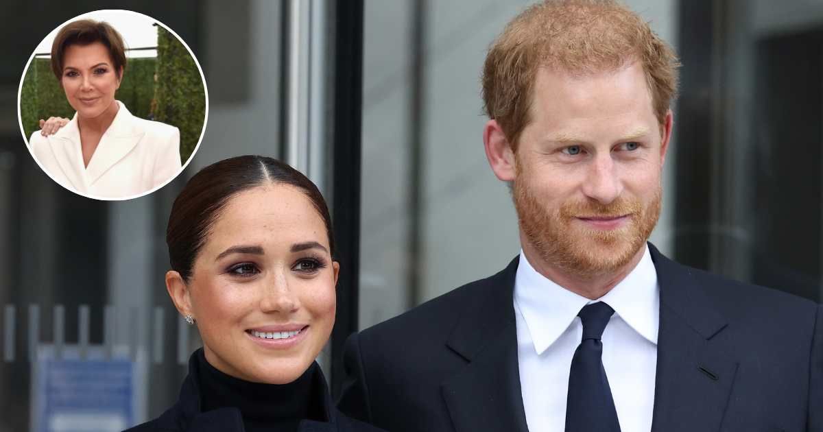 Meghan Markle and Prince Harry visit One World Observatory; (Inset) Kris Jenner attends the 2018 MTV Movie and TV Awards. (Cover Image Source: Getty Images | Taylor Hill/WireImage; (Inset) Jeff Kravitz/FilmMagic)

