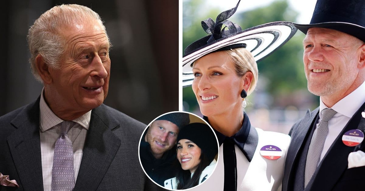 (L) Charles opens the South Wales Metro Depot; (R) Mike and Zara attend Royal Ascot; (Inset) Harry and Meghan attend the Whistler Welcoming Ceremony. Cover Image Source: Getty Images| (L) Adrian Dennis-WPA Pool; (R) Max Mumby; (Inset) Samir Hussein