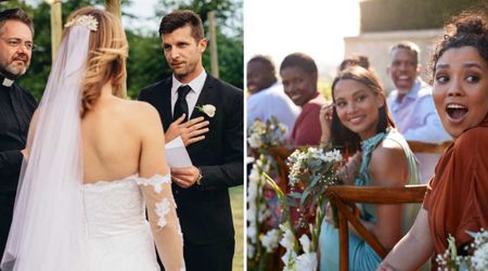 Couple paused their vows after hearing a strange ‘snickering’ sound in the woods — what they found when they followed it changed their lives forever