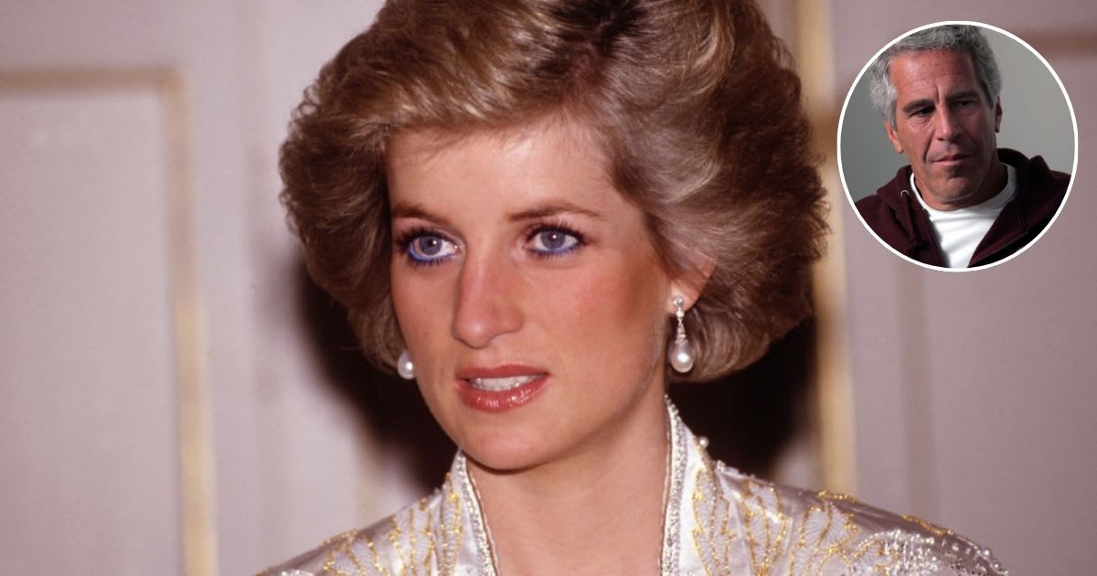 Princess Diana at the Elysee Palace in Paris; (Inset) Jeffrey Epstein wearing a Harvard hoodie. Cover Image Source: Getty Images| David Levenson; (Inset) Rick Friedman/Corbis