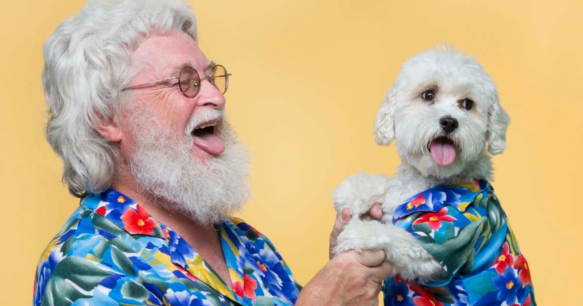 A mature man and his small white dog have the same fashion sense (Representative Cover Source: Getty Images | Photo by Jonathan Kirn)