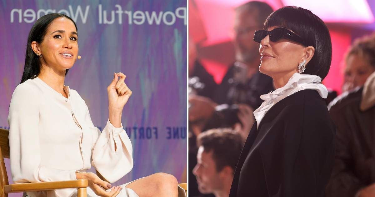 (L)Duchess of Sussex and Founder of As Ever Meghan Markle speaks onstage during Fortune Most Powerful Women Summit; (R)Kris Jenner attends the "All's Fair" London Premiere (Cover Image Source: Getty Images | (L) Leigh Vogel; (R)Lia Toby)