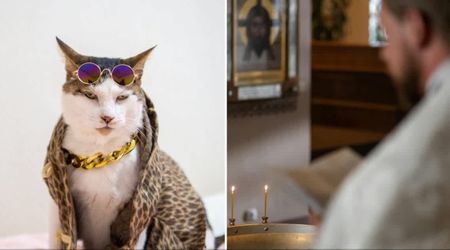 Lifestyle influencer’s friend joked her ‘misbehaving’ cat ‘needed God’ — so she showed up at church in matching designer outfits to do the unthinkable