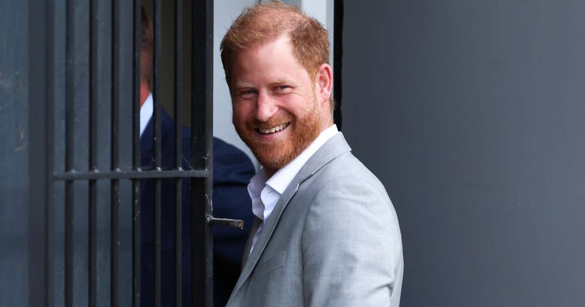 Prince Harry, Duke of Sussex arrives for a visit to the community recording studio in St. Anns on September 09, 2025. (Cover Image Source: Getty Images | Cameron Smith)