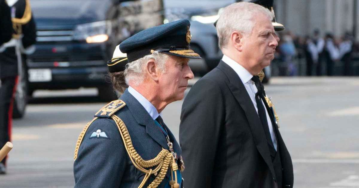 King Charles III and Andrew Mountbatten Windsor walk behind Queen Elizabeth II's coffin. (Cover Image Source: Getty Images | Arthur Edwards)