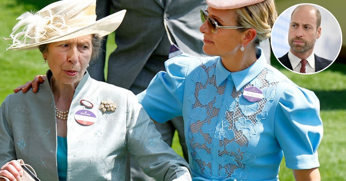 Zara Tindall and Princess Anne attend day one of Royal Ascot at Ascot Racecourse; (Inset) Prince William during a visit to the semiconductor manufacturer SPTS. Cover Image Source: Getty Images | Max Mumby/Indigo; (Inset) Matthew Horwood