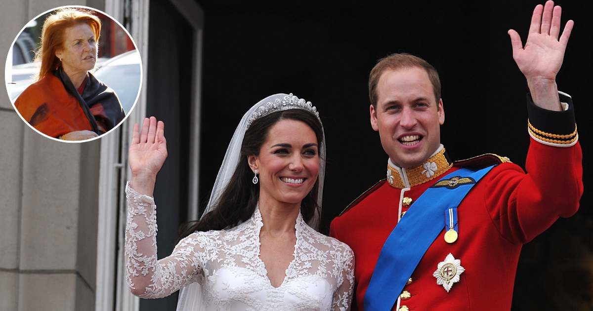 Prince William and Princess Kate on the Buckingham Palace balcony after their wedding; (Inset) Sarah Ferguson sighting on October 12, 2015, in London. Cover Image Source: Getty Images | John Stillwell-WPA Pool; (Inset) Crowder/Legge/GC Images