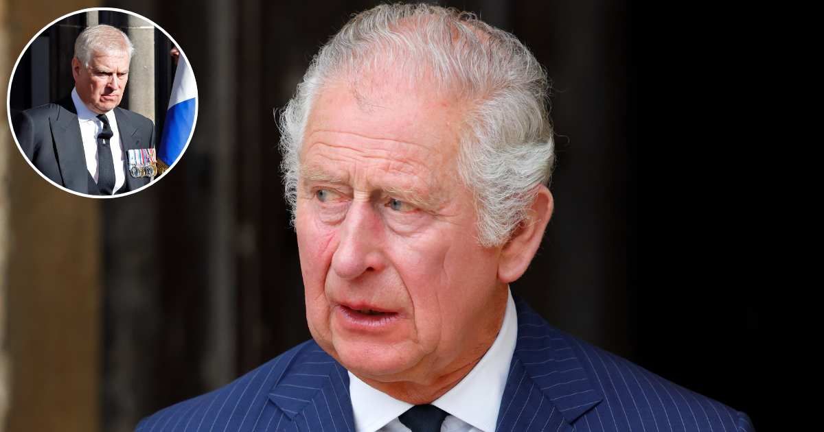 King Charles attends a Service of Thanksgiving for the life of Prince Philip; (Inset) Andrew Mountbatten-Windsor attends a Service of Thanksgiving for the life of Queen Elizabeth. Cover Image Source: Getty Images | (both) Max Mumby