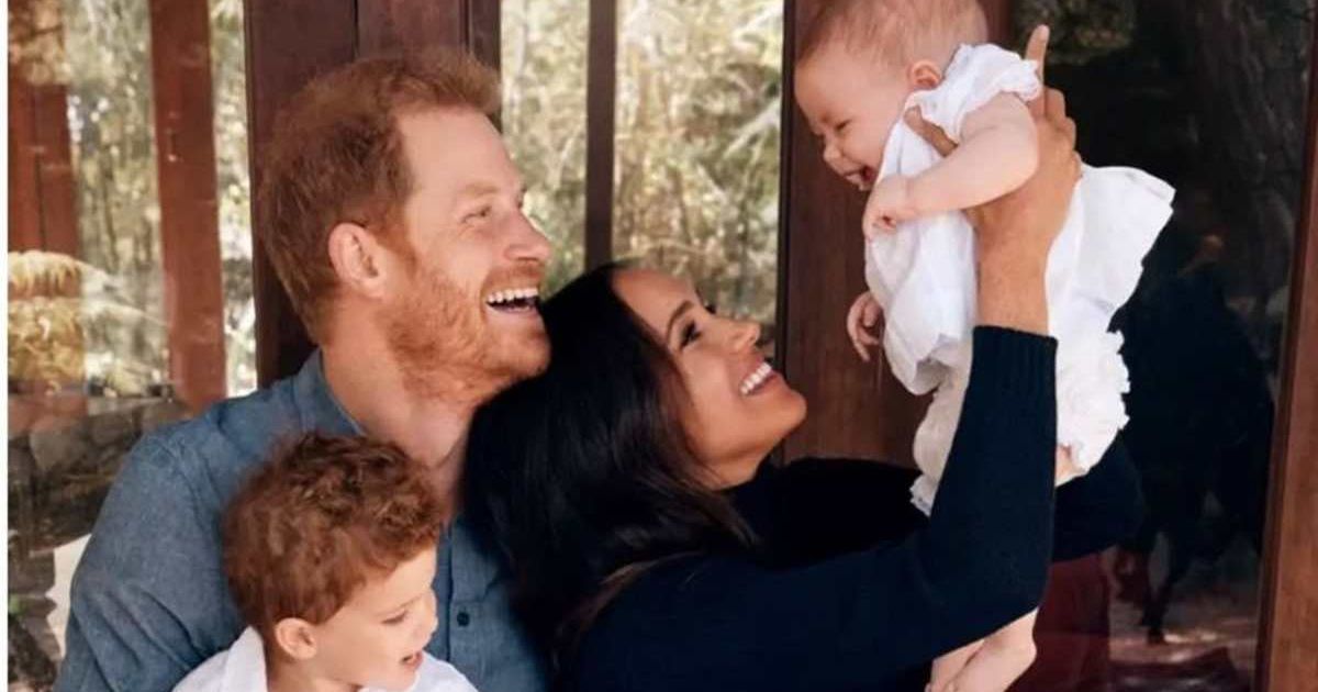 A family portrait of Prince Harry, along with his wife, Meghan Markle, Prince Archie, and Princess Lillibet. (Cover Image Source: Archewell Foundation)
