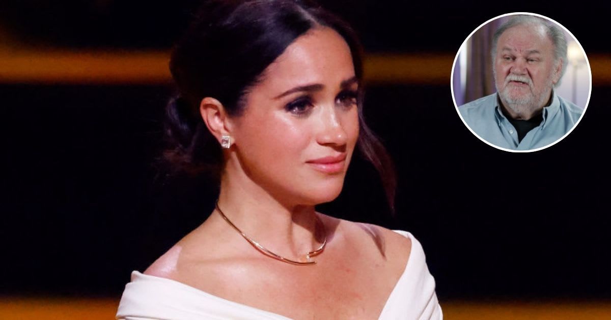 Meghan Markle during the Opening Ceremony of the Invictus Games; (Inset) Thomas Markle sits down for an interview with 60 Minutes. Cover Image Source: Getty Images| Max Mumby/Indigo; (Inset) YouTube| @60MinutesAustralia