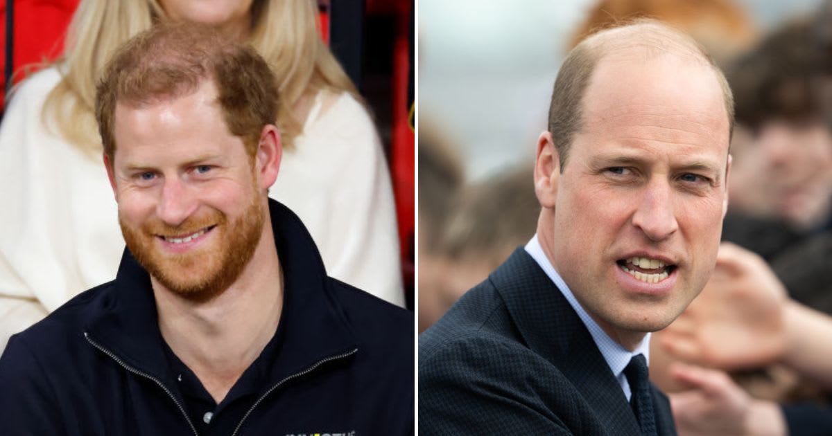(L) Prince Harry, Duke of Sussex at the 2020 Invictus Games; (R) Prince William, Prince of Wales visits St. Michael's Church of England School (Cover Image Source: Getty Images | Max Mumby/Indigo; (L) Samir Hussein/WireImage (R))