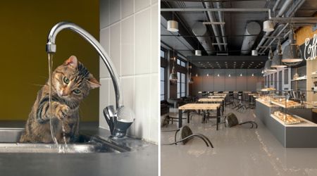 Water-loving cat flooded a Virginia café overnight — and was caught ‘water-skiing’ the next morning