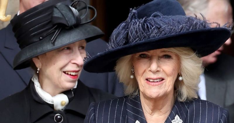 Princess Anne and Queen Camilla Coordinate Looks on Christmas in Rare Show of Unity