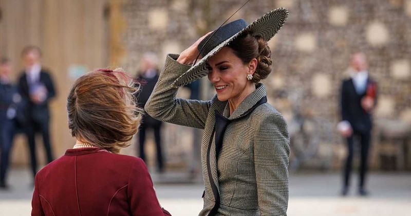 Kate Middleton Nearly Loses Her Hat in Awkward Moment During Latest Trip