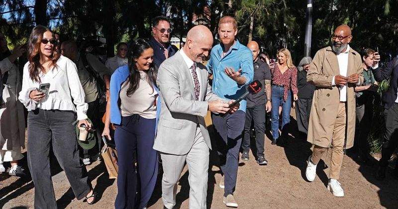 Prince Harry Steps in to Handle Awkward 'Break in Protocol' as Reporter Tries to Take a Selfie