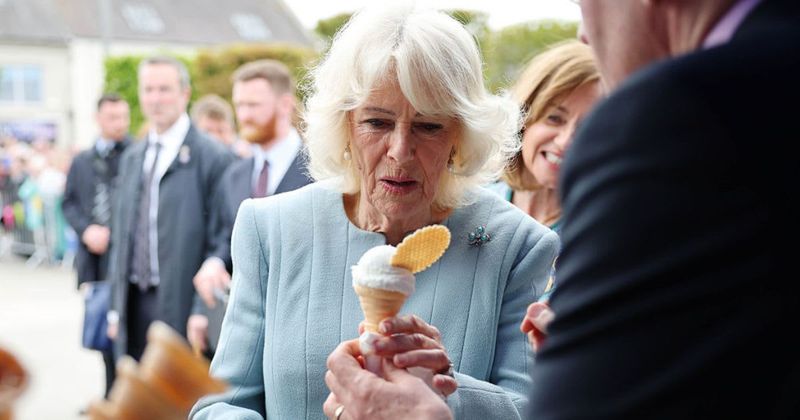 Watch: Queen Camilla Has An Unforgettable Reaction After Trying an Italian Ice Cream