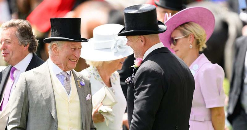 King Charles Left in Stitches as Mike Tindall Suffers Fashion Mishap at Royal Ascot — Watch