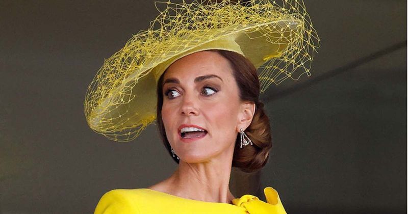 Princess Kate Nearly Struck in the Eye by Oversized Hat During Royal Ascot Greeting — Watch