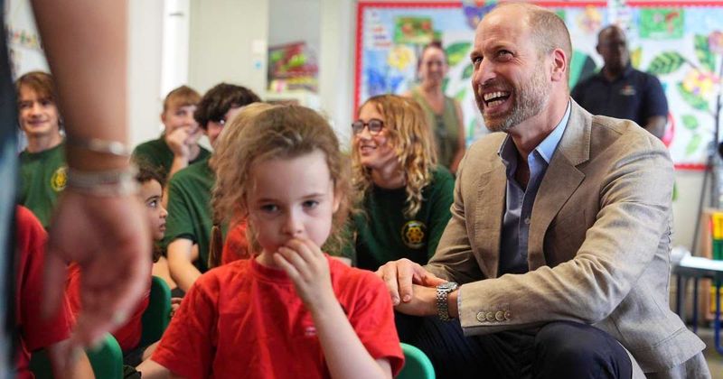 Prince William Takes Home Sweet Surprise Gifts for Kate and Kids After London School Visit