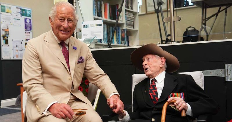 King Charles Offers Rare Health Update During Warm Reunion With 104-Year-Old Veteran
