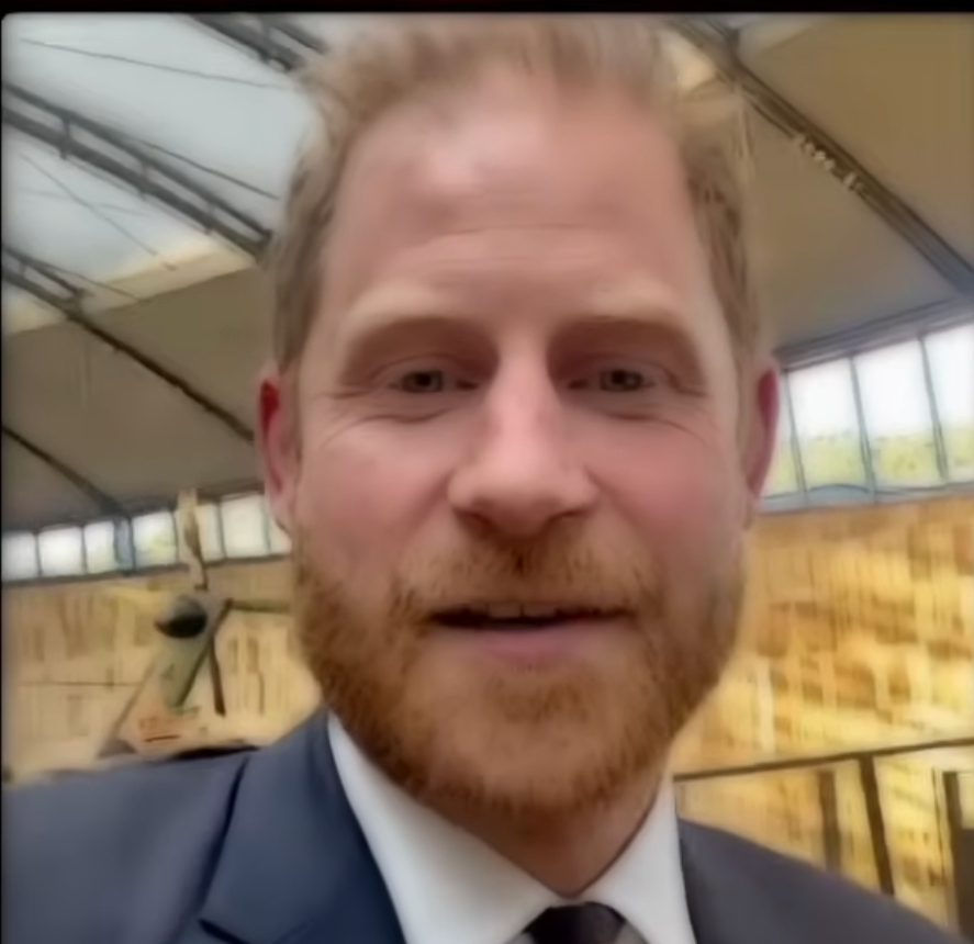Harry video calling Meghan Markle during her appearnace on MasterChef Australia.
