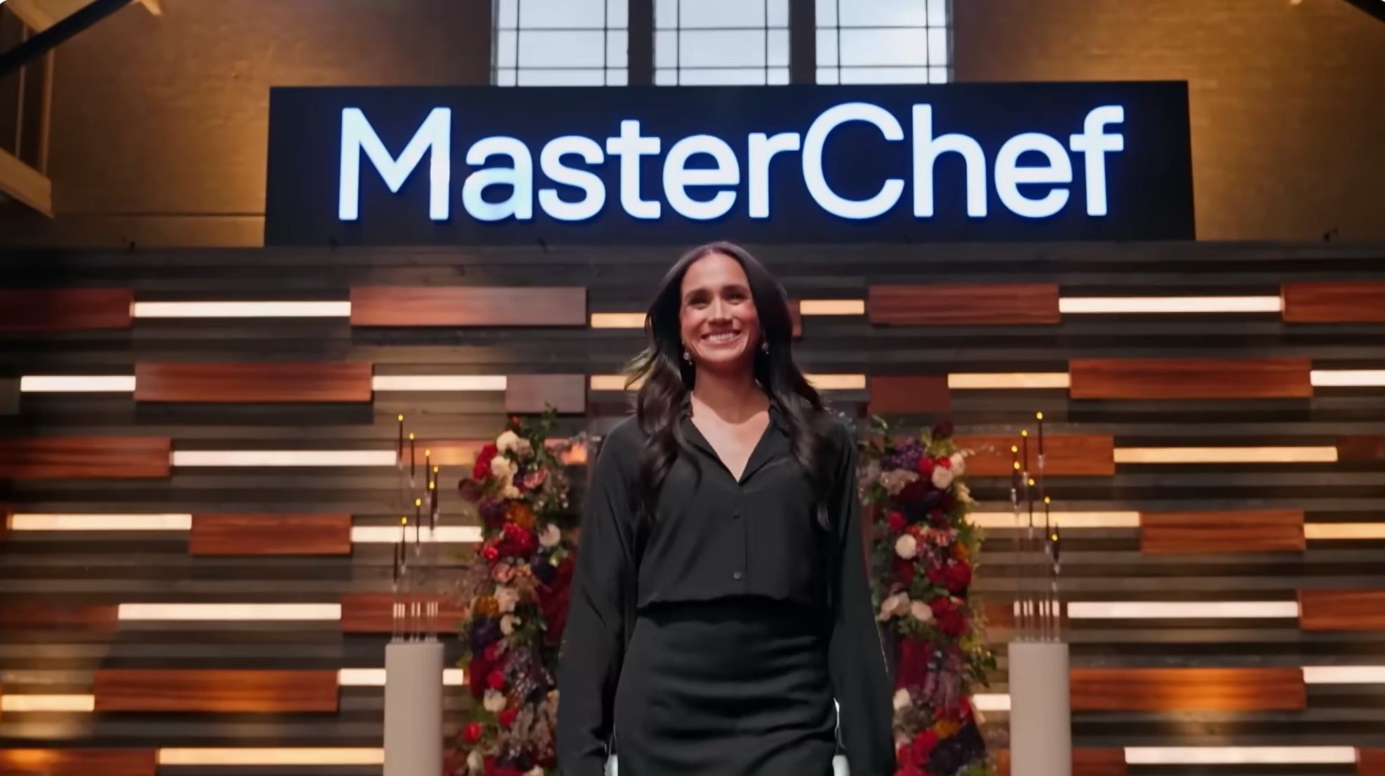 Meghan Markle at MasterChef Australia. (Image Source: YouTube | @MasterChefAustralia)