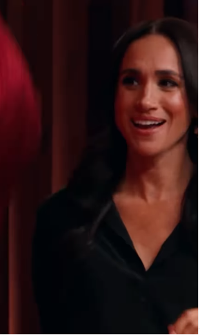 Meghan Markle unveiling the ingredients for the immunity challenge on MasterChef Australia
