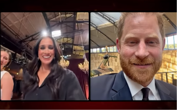 Meghan Markle and Prince Harry on a video call on MasterChef Australia