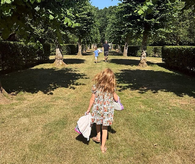 Prince Harry, Prince Archie, and Princess Lillibet walking through Althorp estate to Princess Diana's grave. (Image Source: Instagram | @meghan)