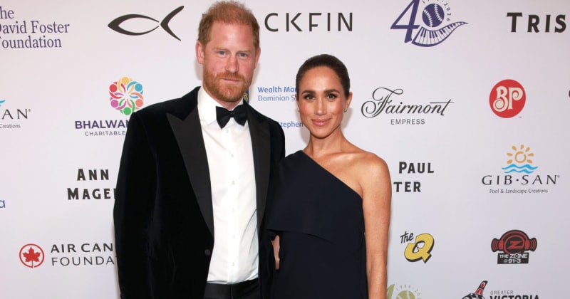 Meghan Markle Breaks Into a Dance During Glamorous Night Out With Prince Harry — Watch