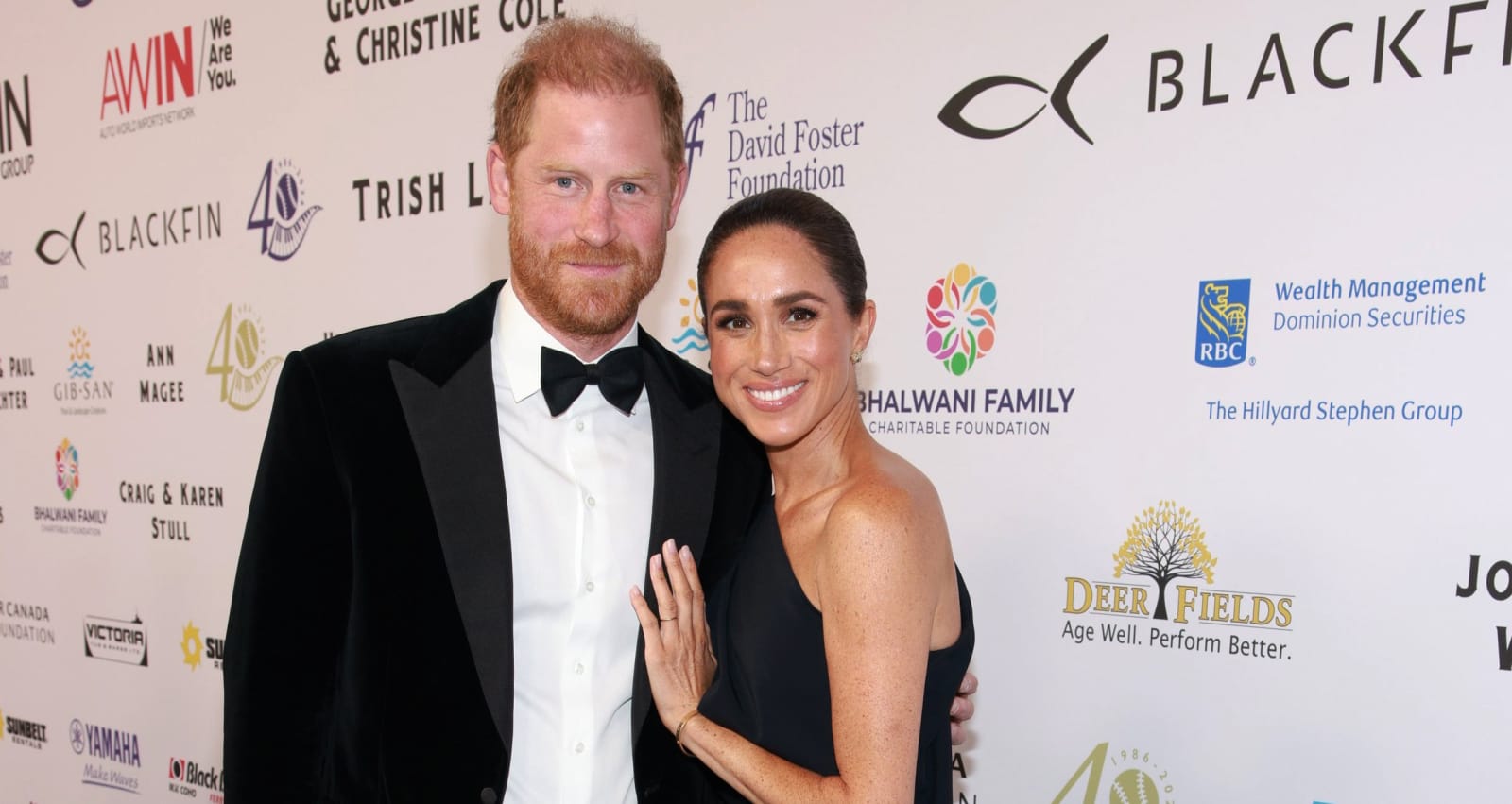 Prince Harry, Duke of Sussex (L) and Meghan, Duchess of Sussex attend the David Foster Foundation 40th Anniversary Celebration on August 07, 2026 in Victoria, British Columbia. (Cover Image Source: Getty Images | Vito Amati/The David Foster Foundation)