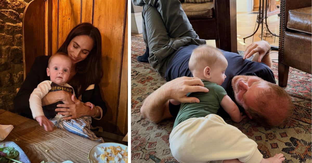 Meghan Markle, Duchess of Sussex and Prince Harry, Duke of Sussex with baby Jack. (Image Source: Instagram | (L) & (R) @heartmom)