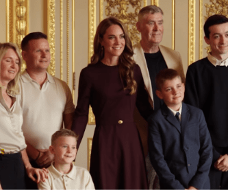 Kate Middleton posing with the participants of the Three Peaks Challenge (Image Source: Instagram | @theprinceandprincessofwales)