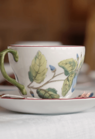 The tea cup featured in Kate Middleton's tea party video (Image Source: Instagram | @theprinceandprincessofwales)