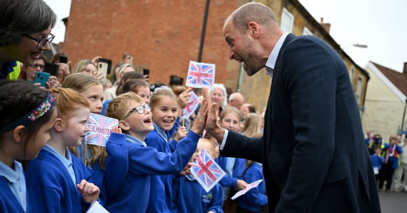 Prince William Sparks Sweet Moment with Young Fan Carrying Gift for Princess Charlotte