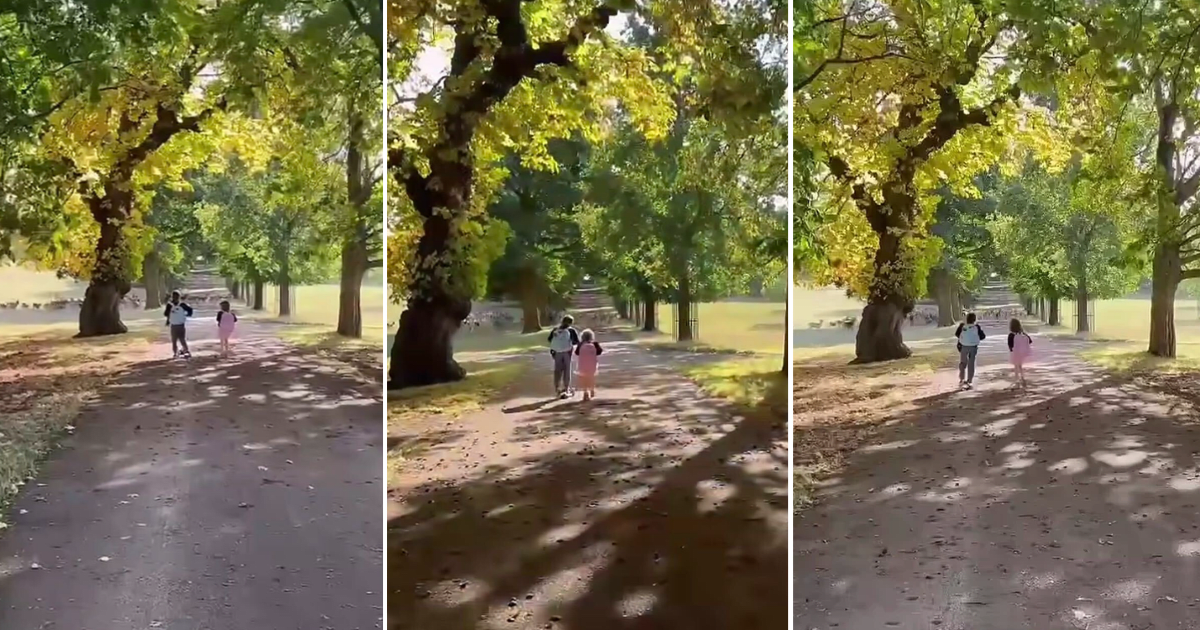 (L-R) Prince Archie and Princess Lilibet enjoying a countryside walk. (Image Source: Instagram | @meghan)