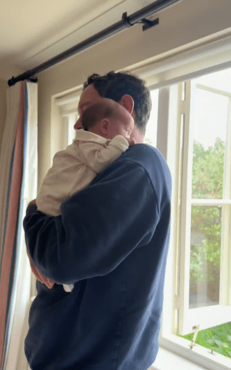 Jack Broosbank with daughter Adelaid